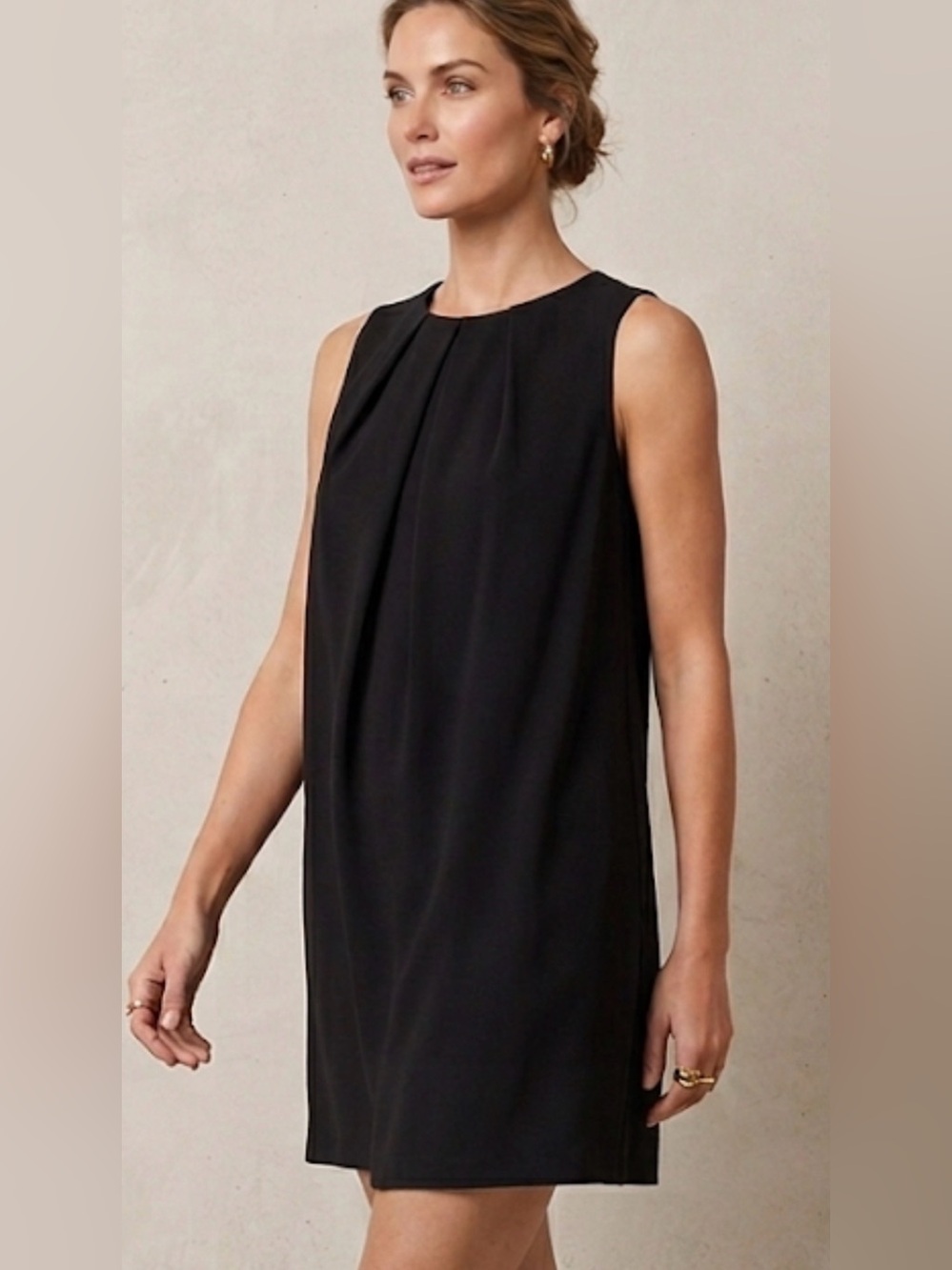 Susana Monaco Pleated Sleeveless Tunic or Mini Dress